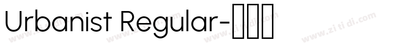 Urbanist Regular字体转换